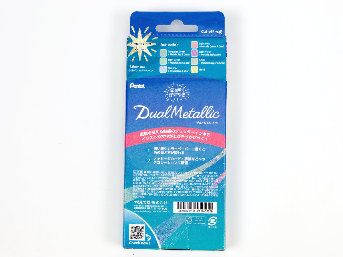 Ensemble Pentel Hybrid Dual 7 couleurs