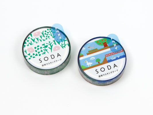Ruban adhésif transparent Hitotoki SODA 10 mm