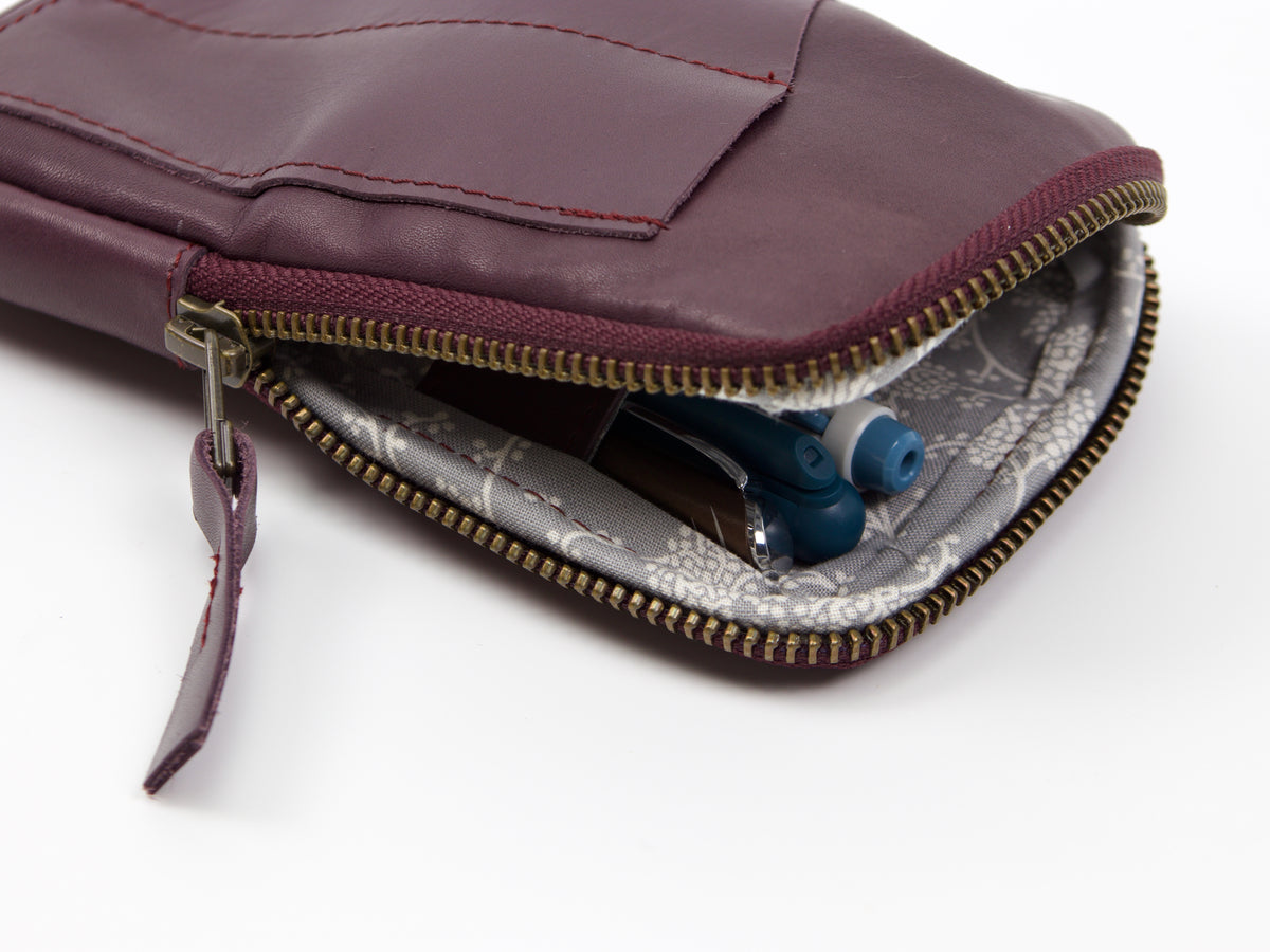 milloo Slim Pen Case Dark Plum