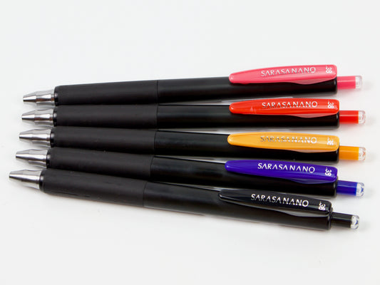 Sarasa Nano .38mm 5 Color Set