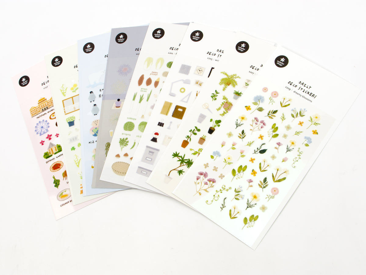 Suatelier Daily Deco Stickers (PVC)