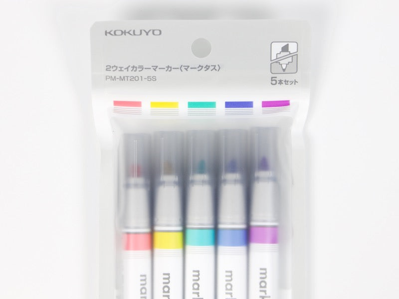 Kokuyo Mark+ Two Way 5 Color Set