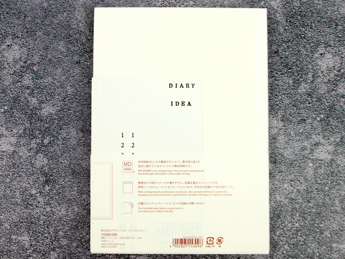 Midori MD Paper Notebook Journal A5