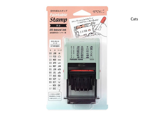 Midori Paintable Stamp Date and Frame