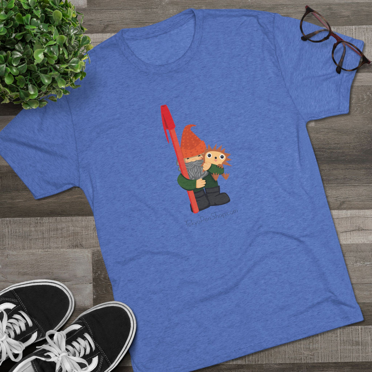 Tokyo Pen Shop Hiro with Gnome Triblend Tee