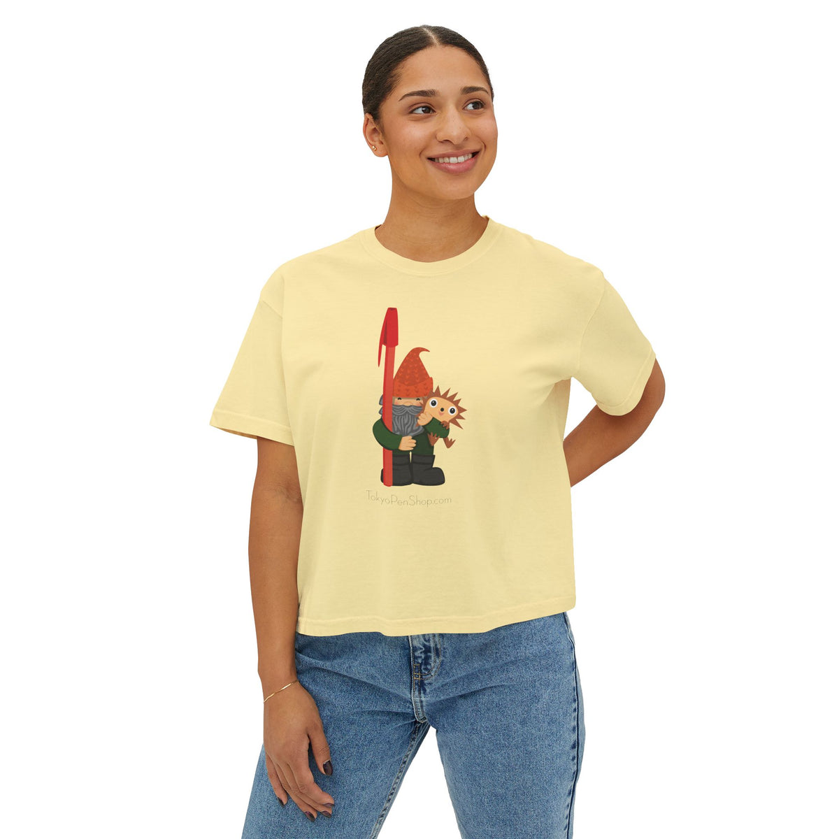 Tokyo Pen Shop Hiro with Gnome Women's Boxy Tee