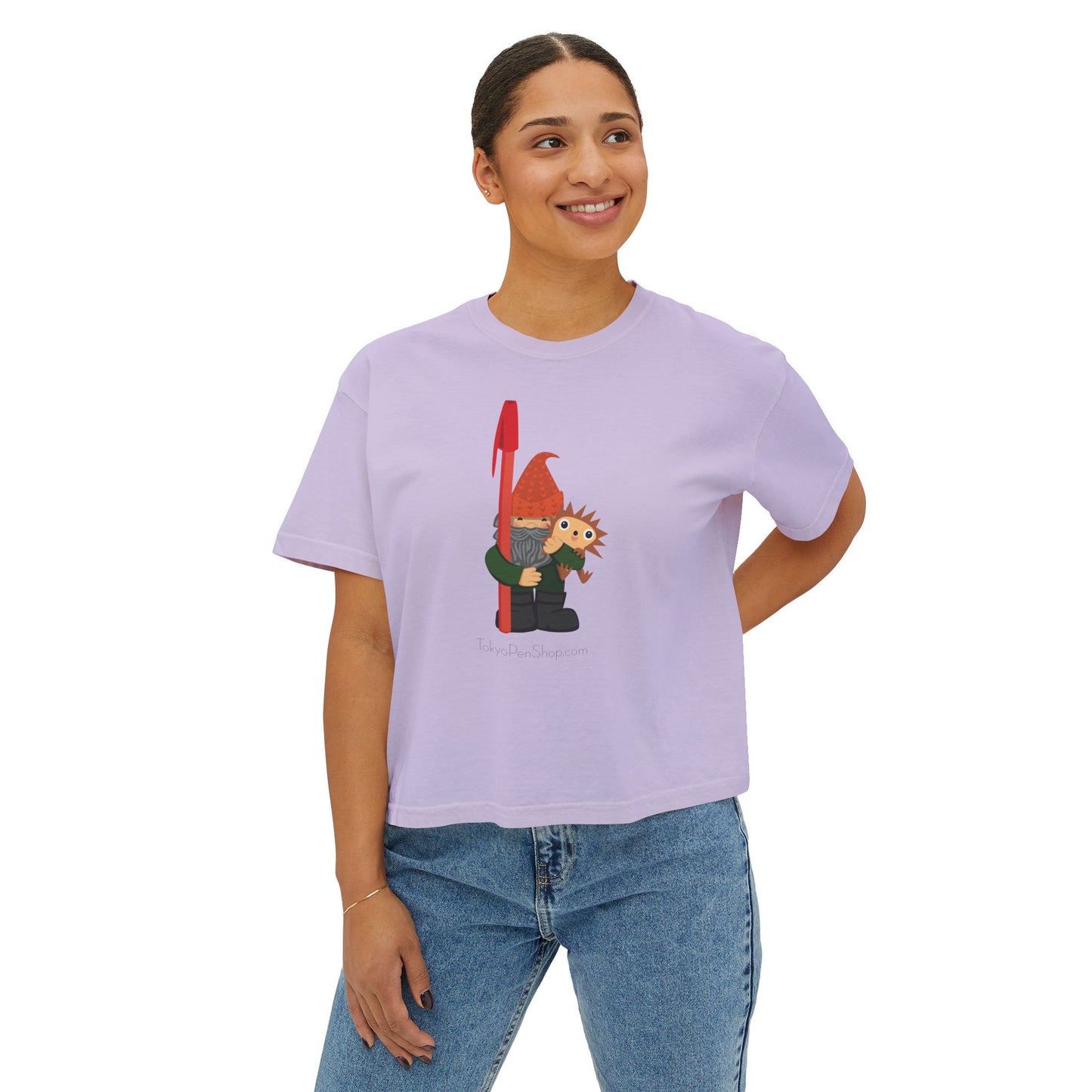 Tokyo Pen Shop Hiro with Gnome Women's Boxy Tee