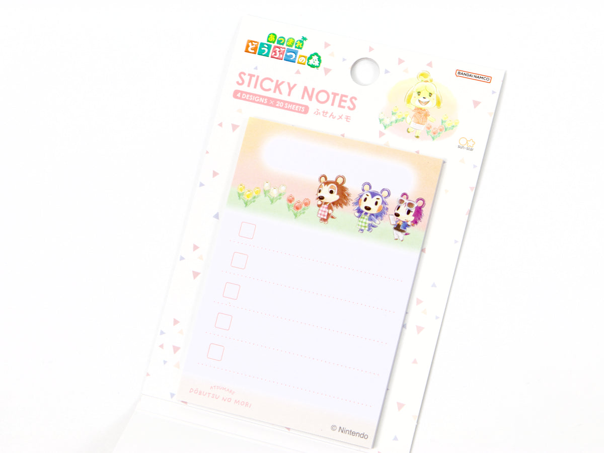 Animal Crossing Sticky Note Page Flags