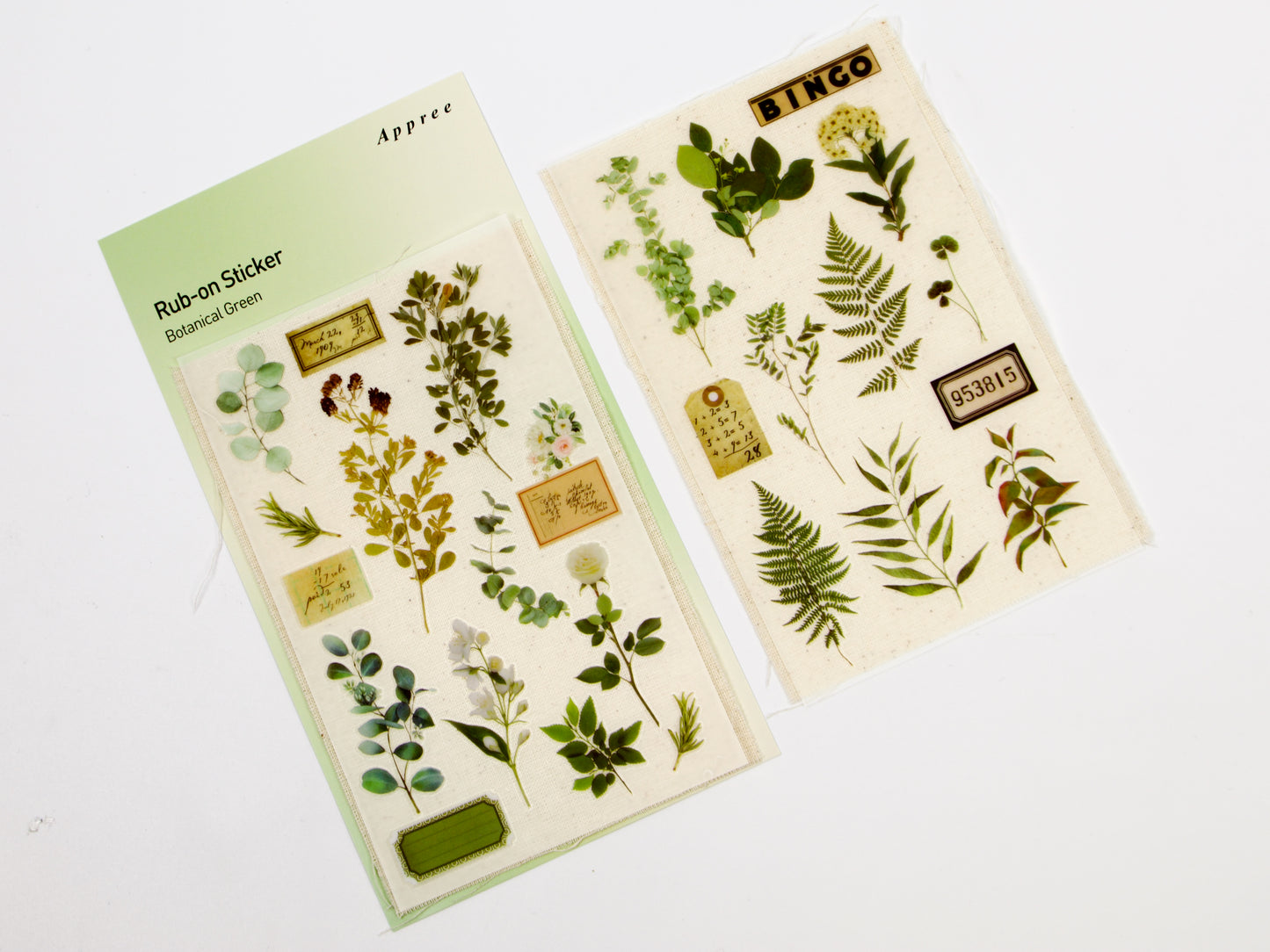 Appree Pressed Flower Rub-On Stickers
