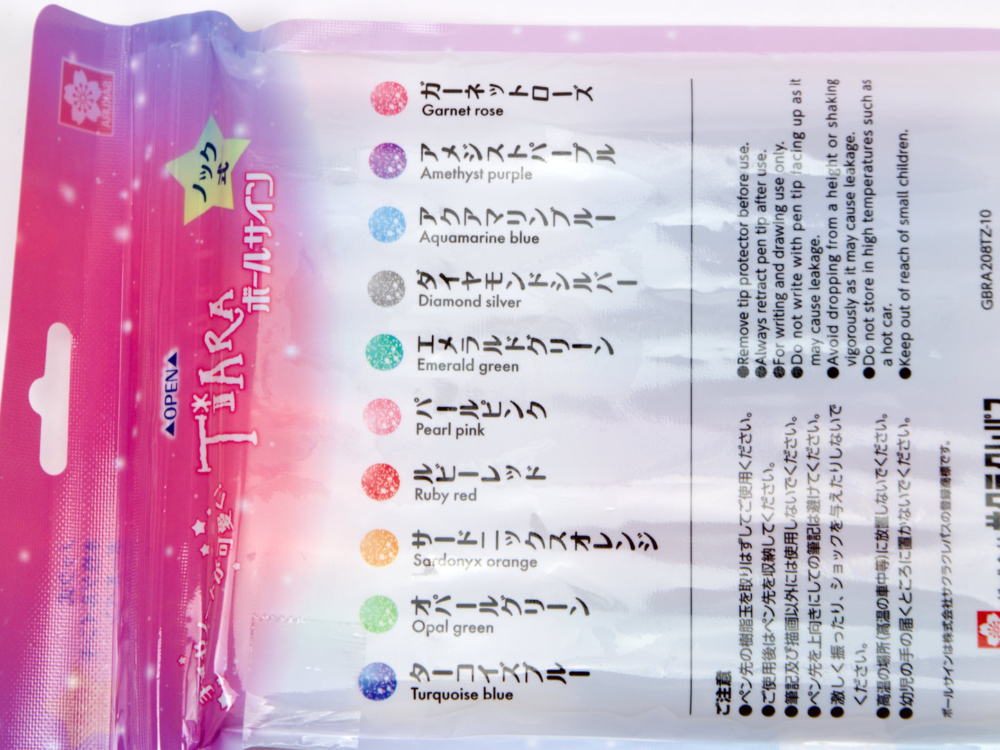 Sakura Ballsign Tiara Knock 10 Color Set