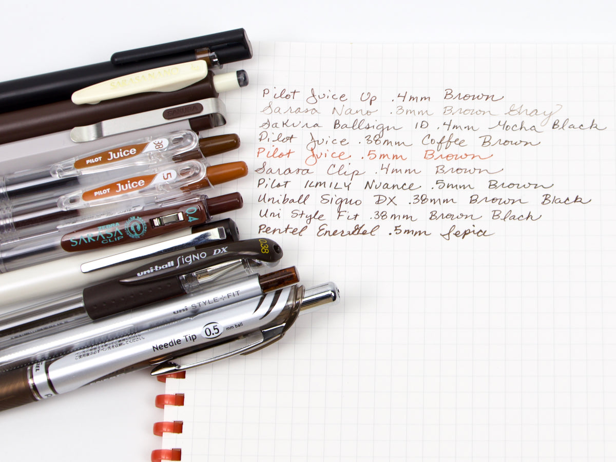 Brown Pen Sampler Set