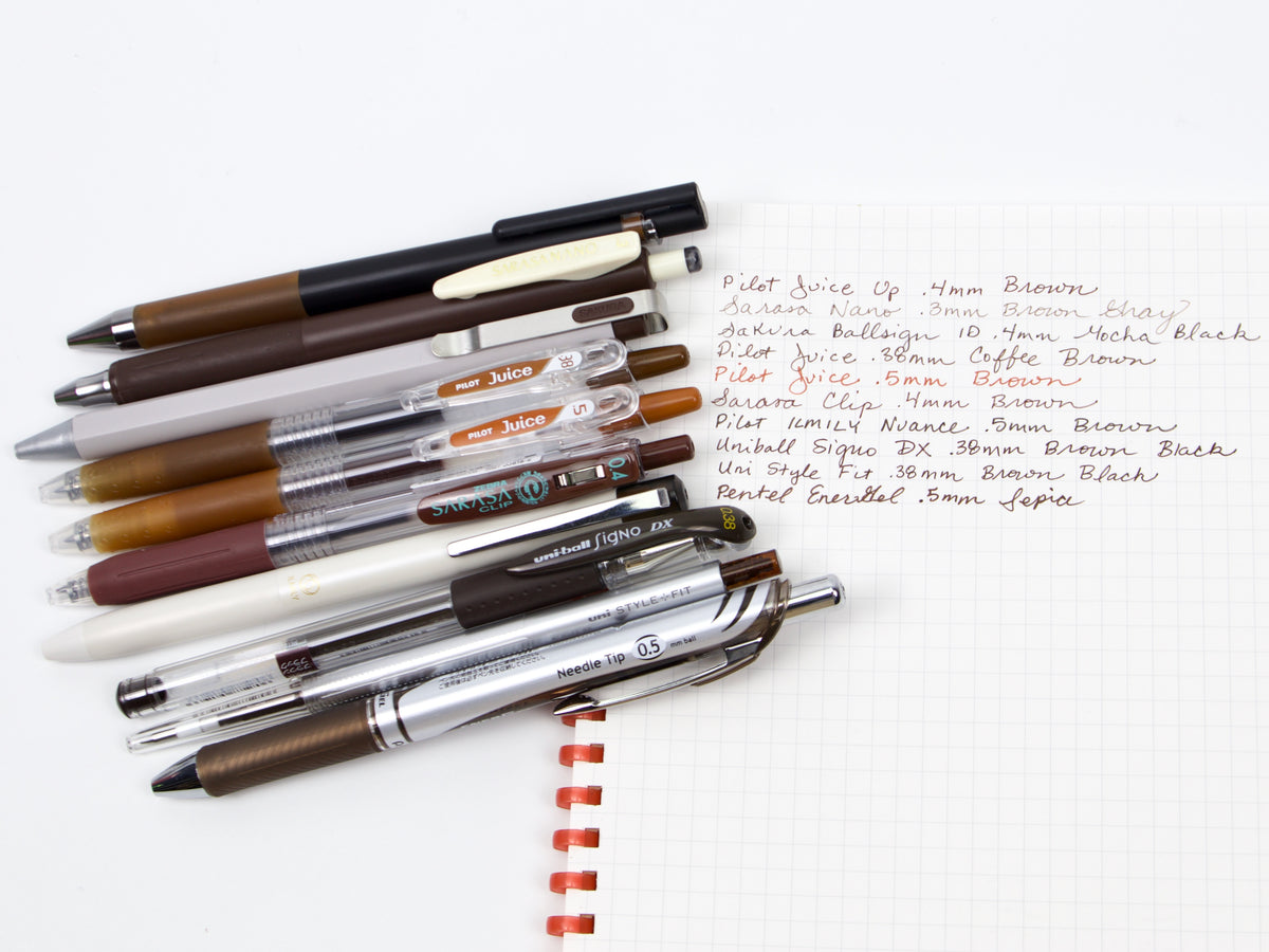 Brown Pen Sampler Set