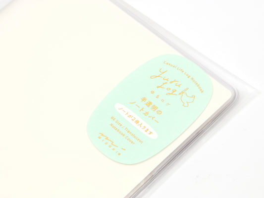 Tapa transparente del libro Midori Yuru Log B6