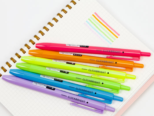 Ensemble de 6 couleurs Zebra Click Bright