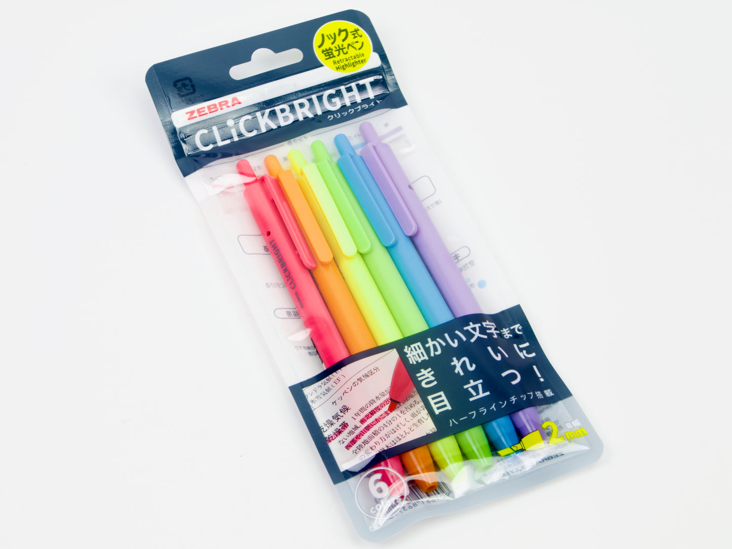 Juego de 6 colores Zebra Click Bright