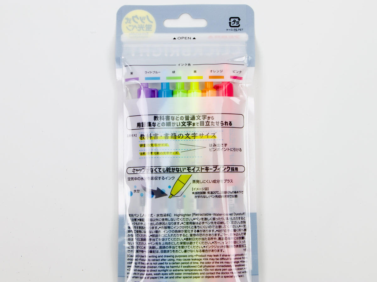 Juego de 6 colores Zebra Click Bright