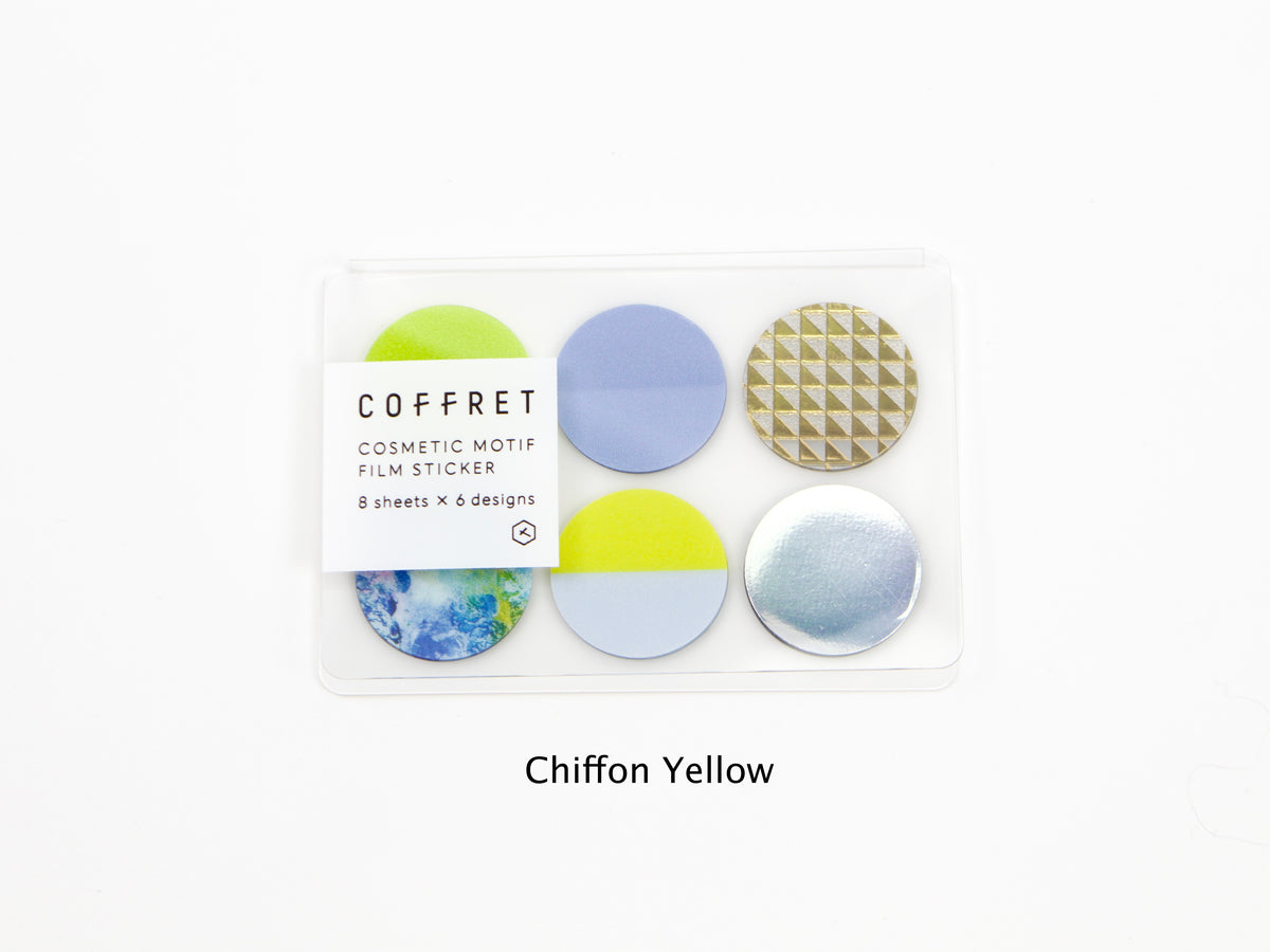 Hitotoki Coffret Cosmetic Motif Film Sticker Circles