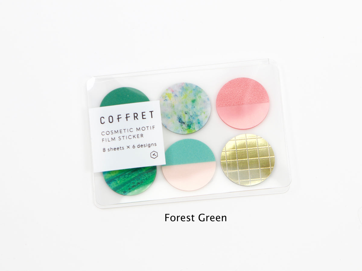 Hitotoki Coffret Cosmetic Motif Film Sticker Circles