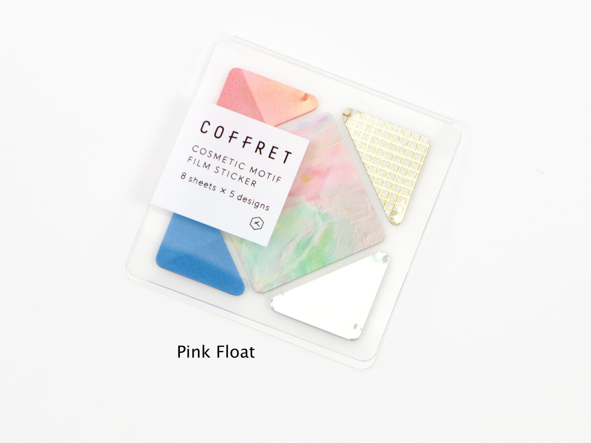 Hitotoki Coffret Cosmetic Motif Film Sticker Square and Triangle