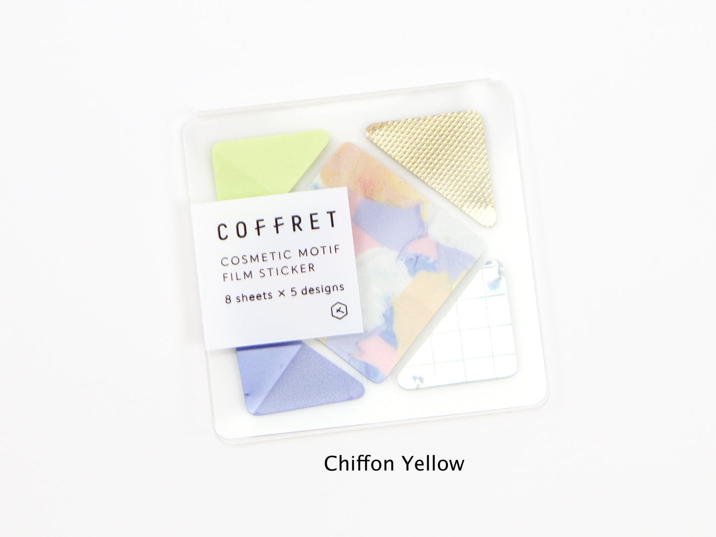 Hitotoki Coffret Cosmetic Motif Film Sticker Square and Triangle