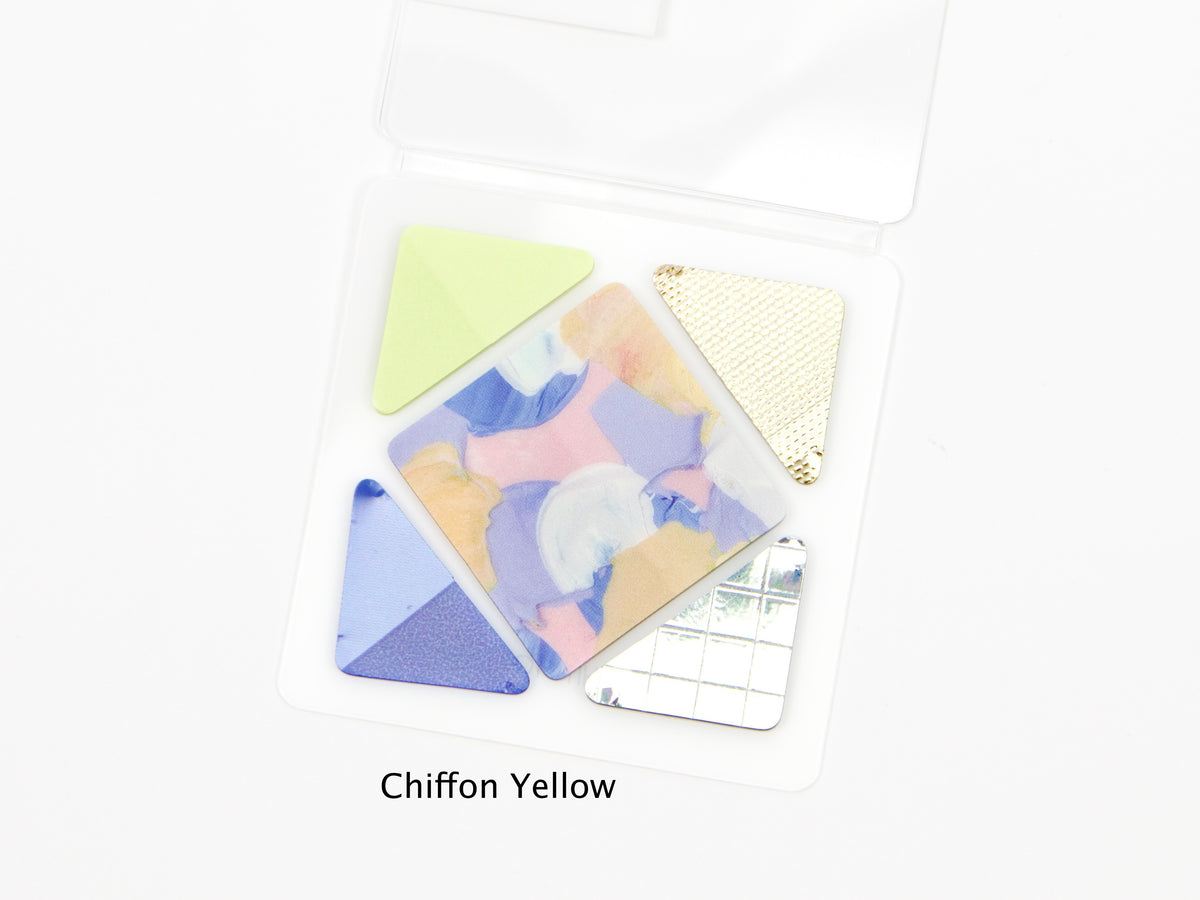 Hitotoki Coffret Cosmetic Motif Film Sticker Square and Triangle