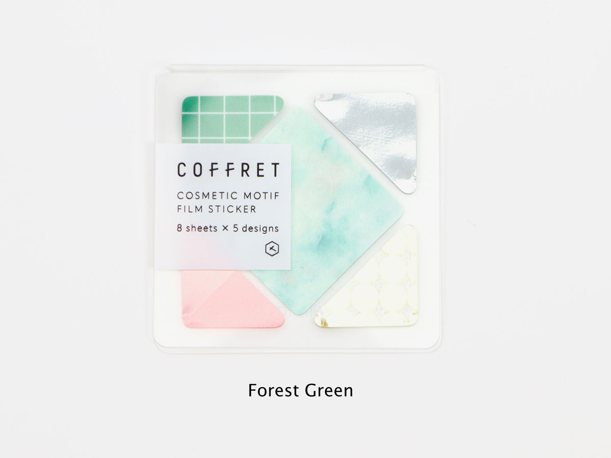 Hitotoki Coffret Cosmetic Motif Film Sticker Square and Triangle