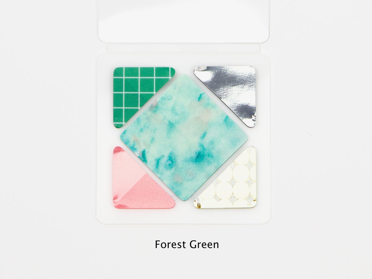 Hitotoki Coffret Cosmetic Motif Film Sticker Square and Triangle