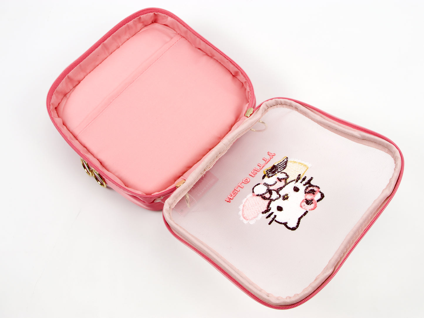 Hello Kitty Mesh Square Zip Pouch