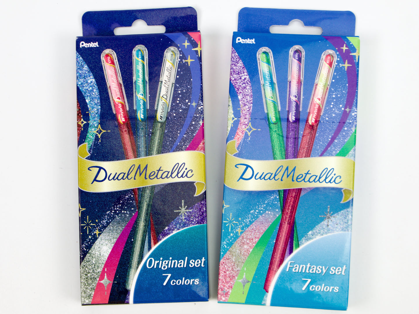 Ensemble Pentel Hybrid Dual 7 couleurs 