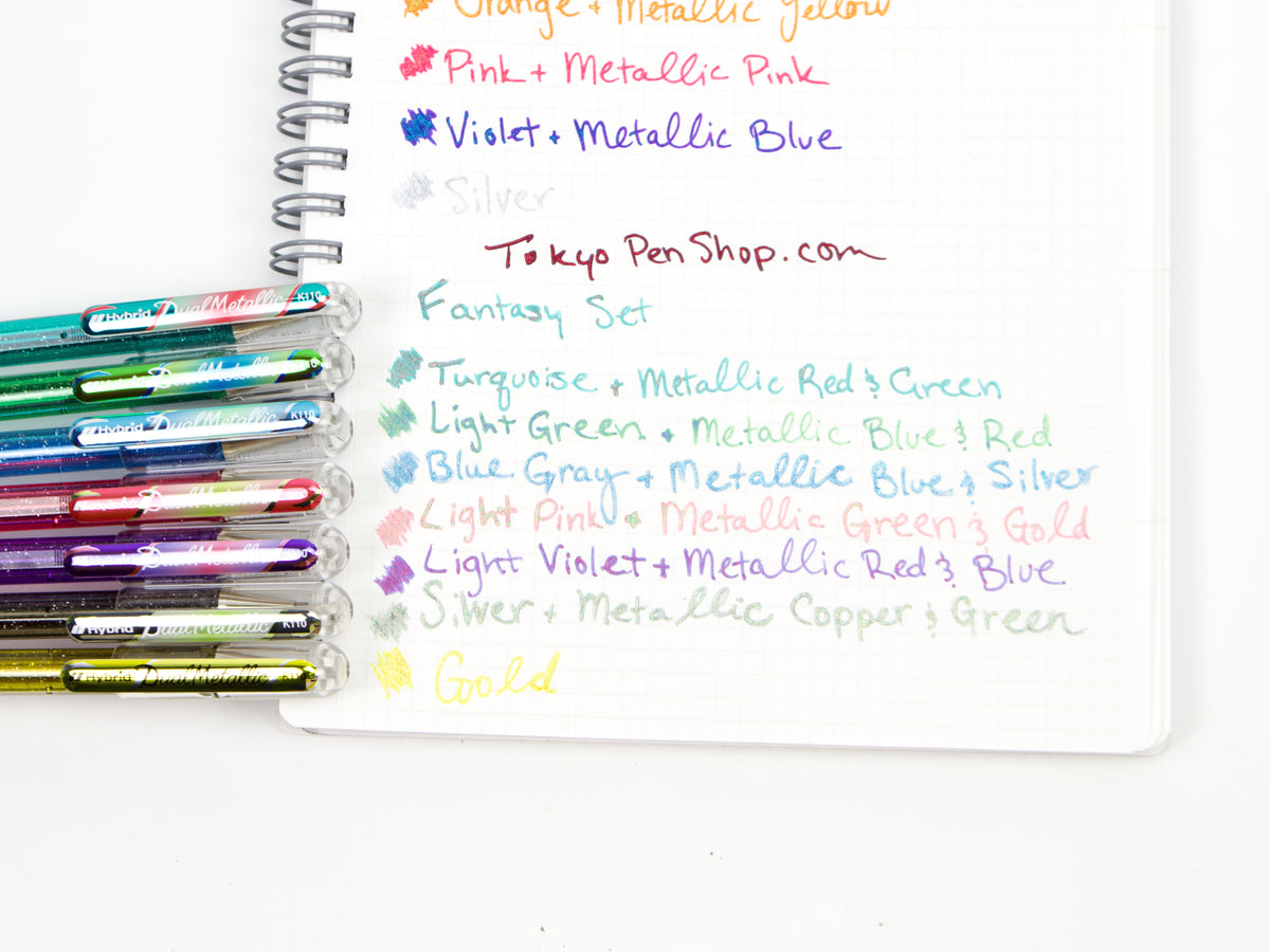 Ensemble Pentel Hybrid Dual 7 couleurs 