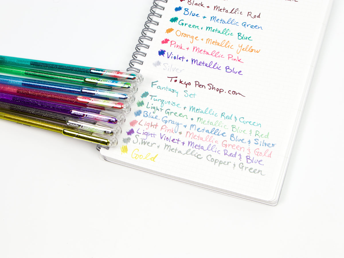 Ensemble Pentel Hybrid Dual 7 couleurs 