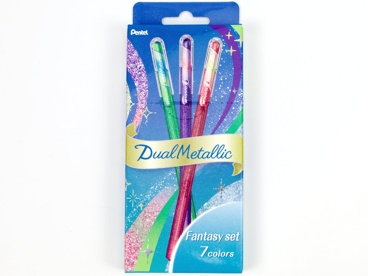 Ensemble Pentel Hybrid Dual 7 couleurs 