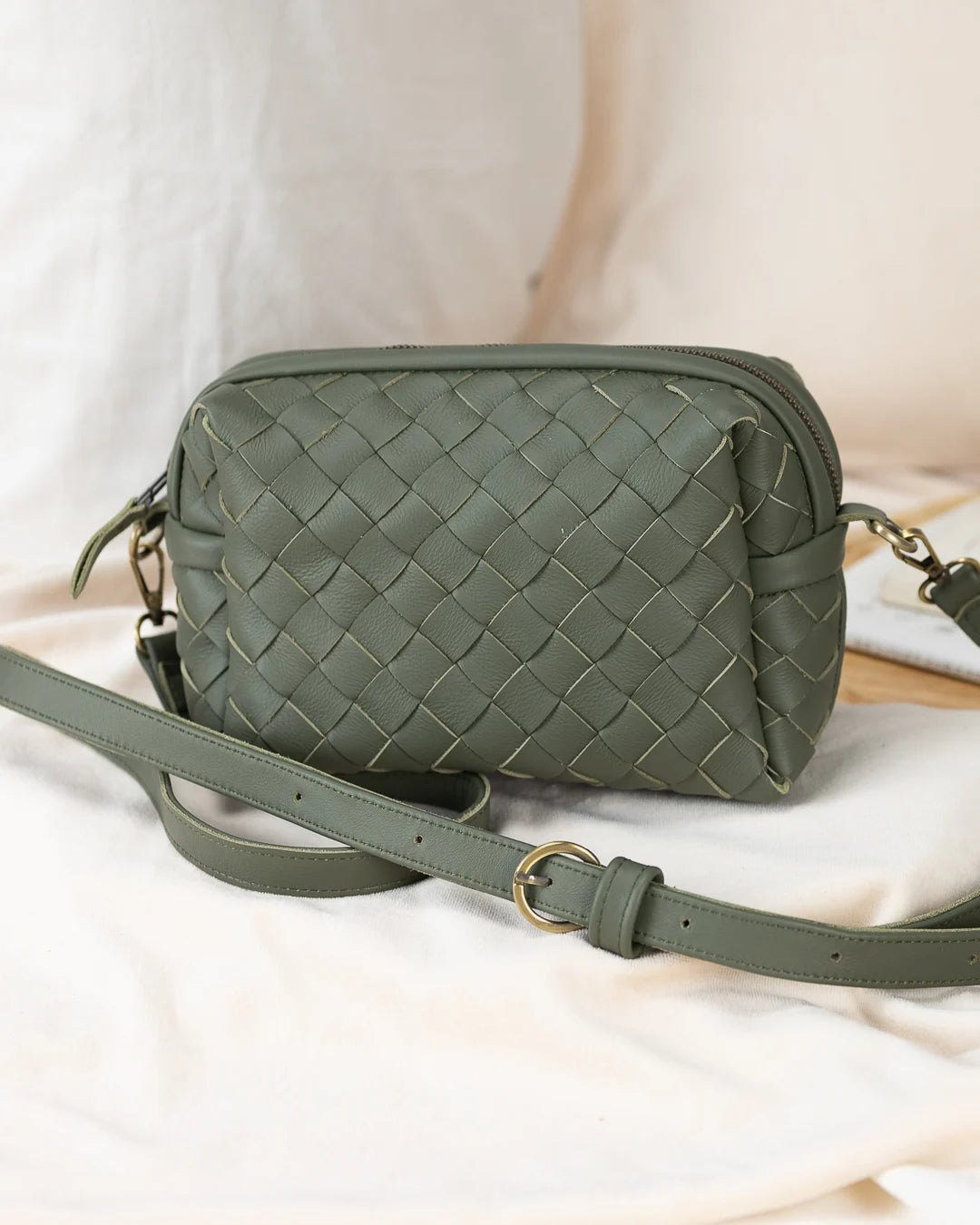 Sac à bandoulière Erato de Milloo en marron vieilli