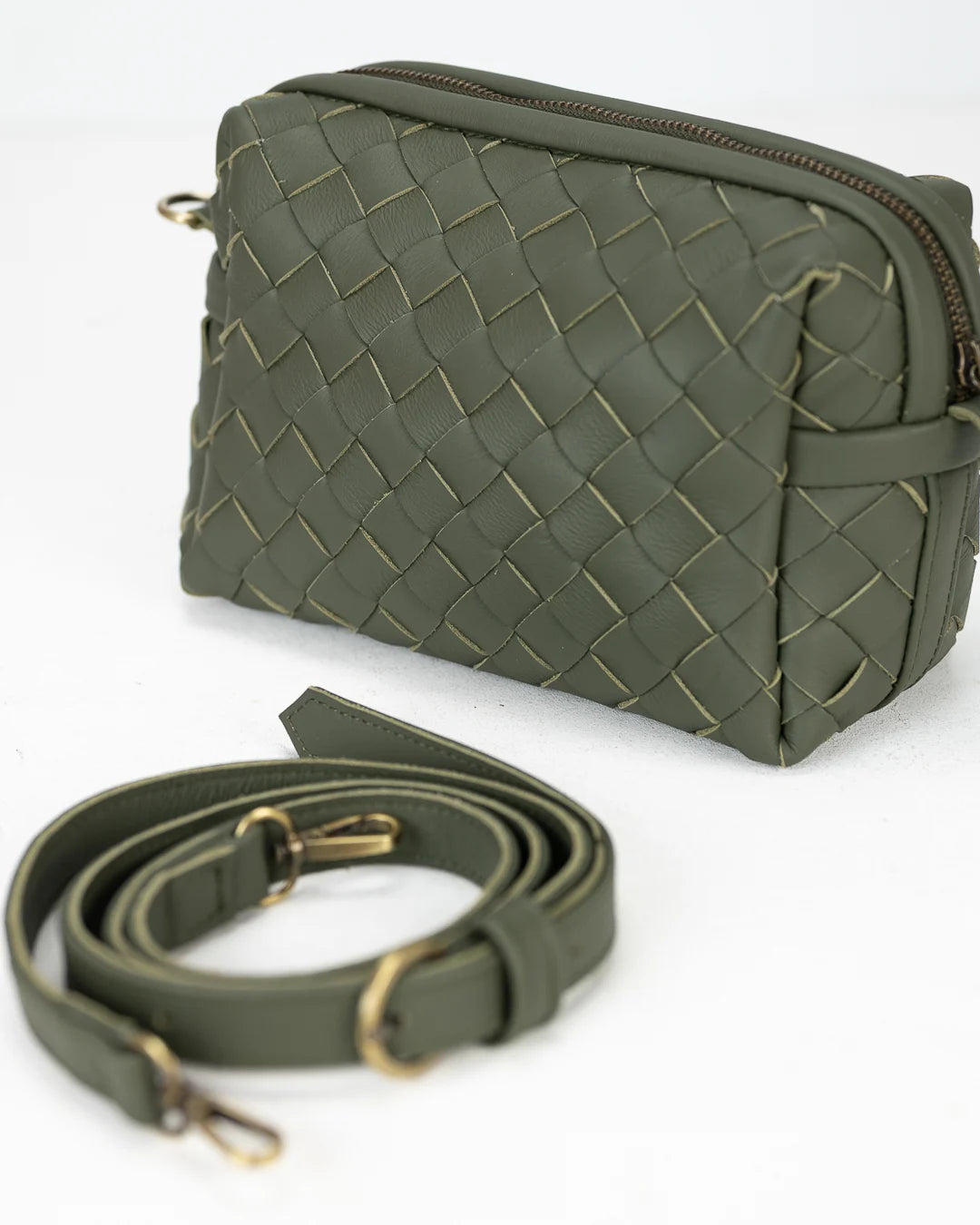 Sac à bandoulière Erato de Milloo en marron vieilli