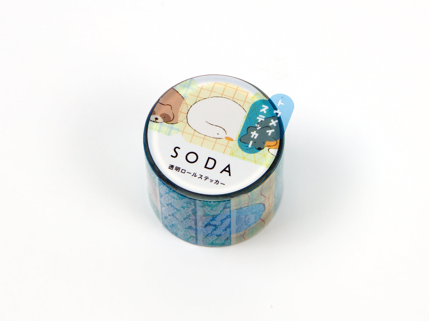 Cinta adhesiva transparente Hitotoki SODA de 10 mm