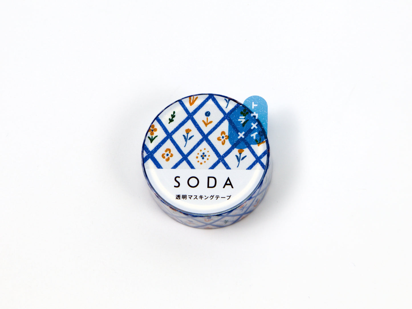 Ruban adhésif transparent scintillant Hitotoki SODA 15 mm