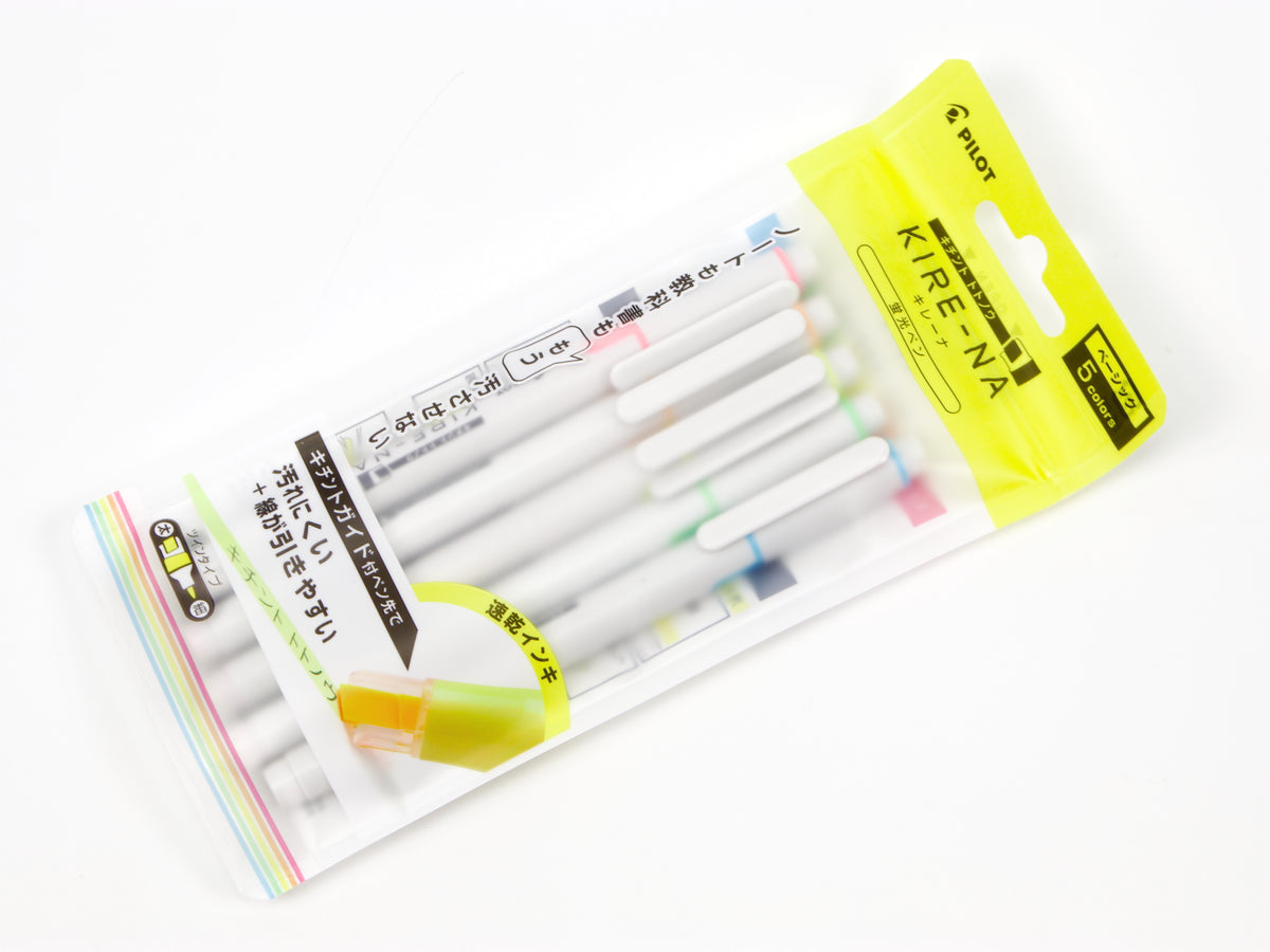 Pilot Kire-Na Highlighter 5 Color Set