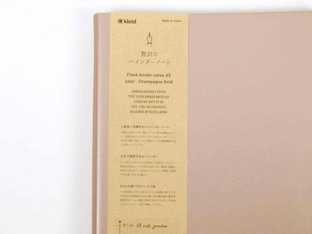 Kleid Fleek Loose Leaf Binder A5