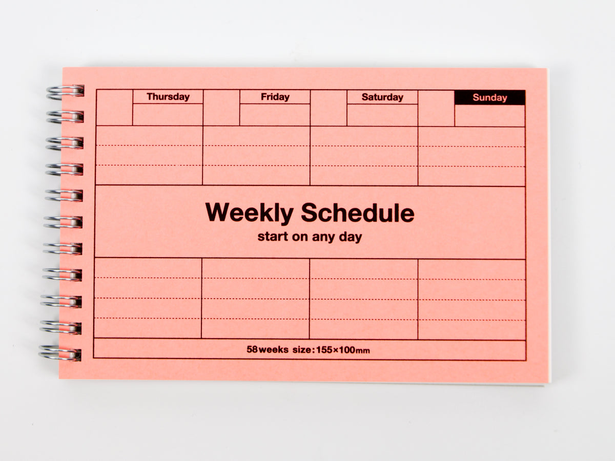 Mark's Inc. Weekly Schedule
