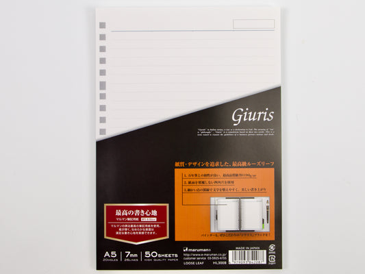 Papel de hojas sueltas Maruman Giuris A5 (50 hojas)