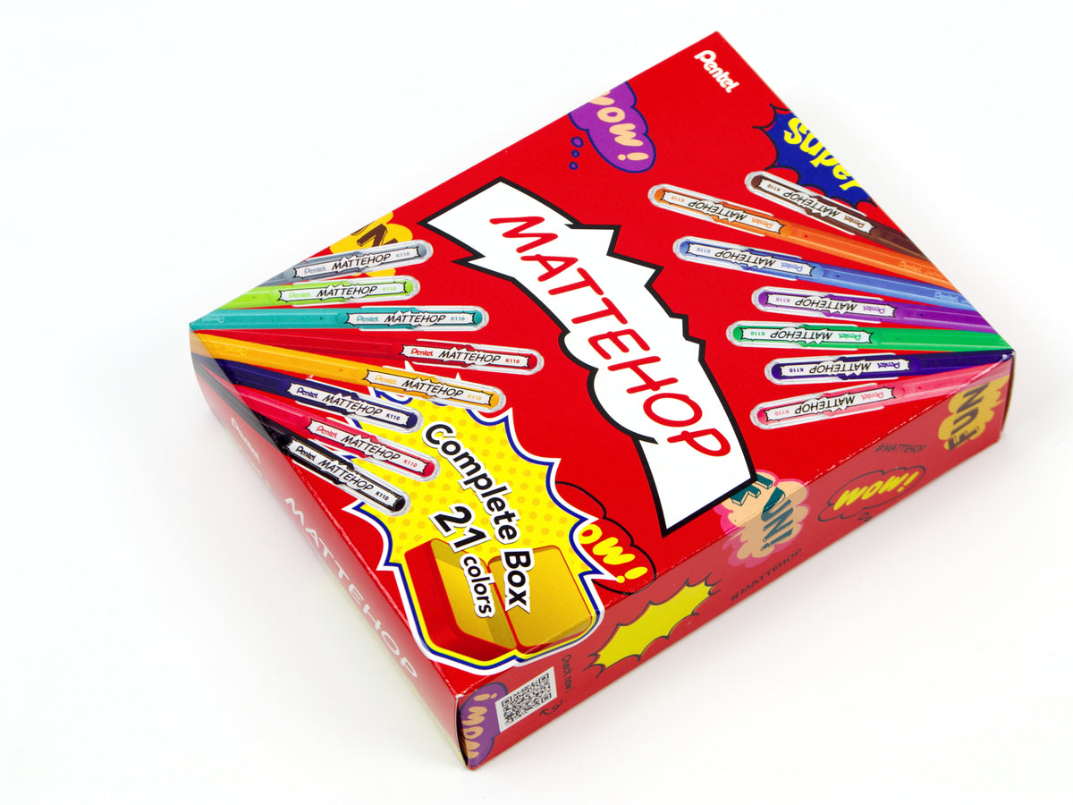 Juego de 7 colores Mattehop de Pentel