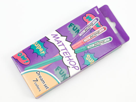 Pentel Mattehop 7 Color Set