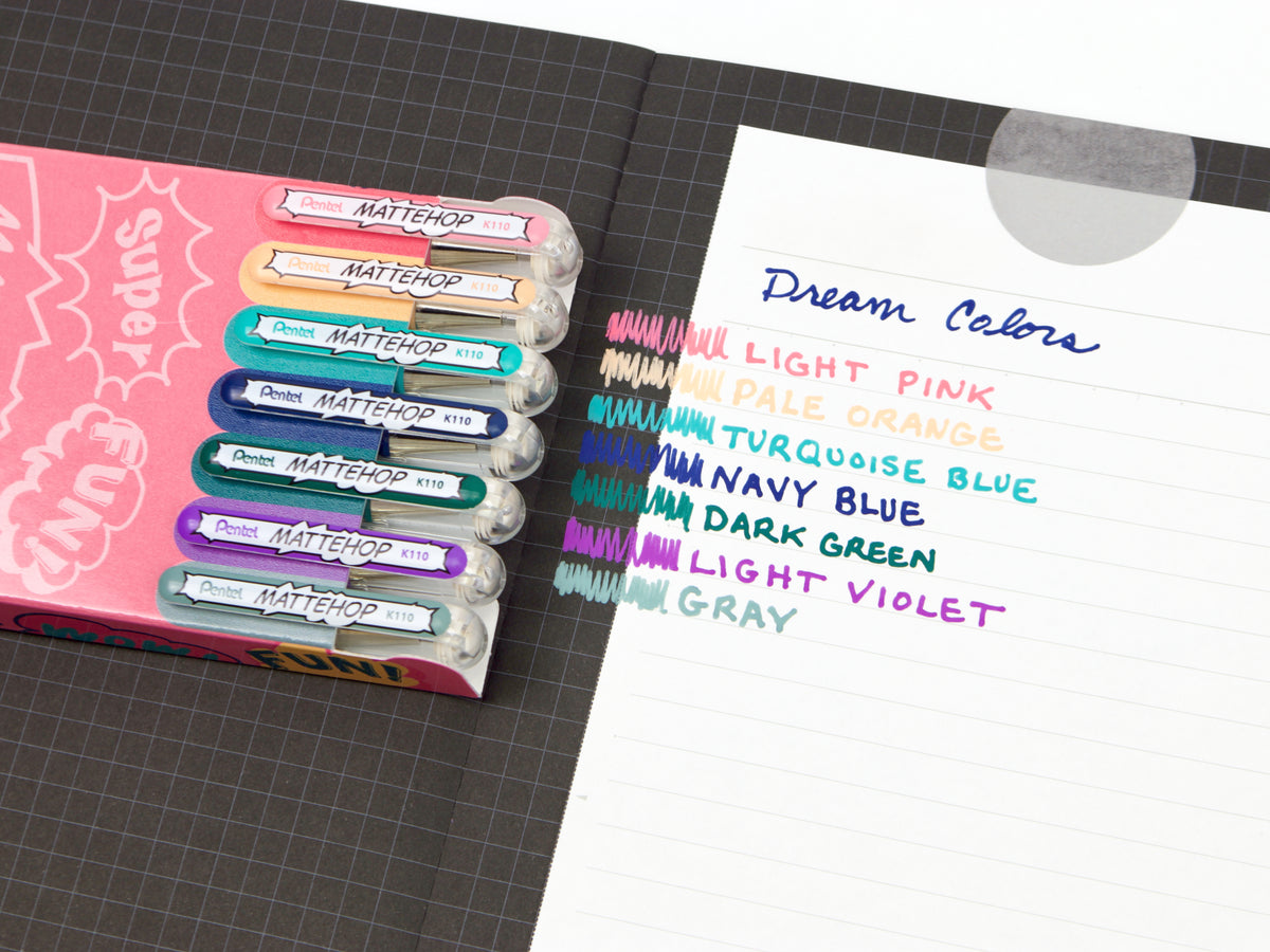 Pentel Mattehop 7 Color Set