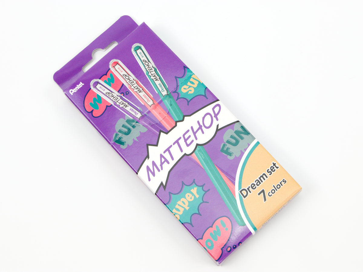 Pentel Mattehop 7 Color Set