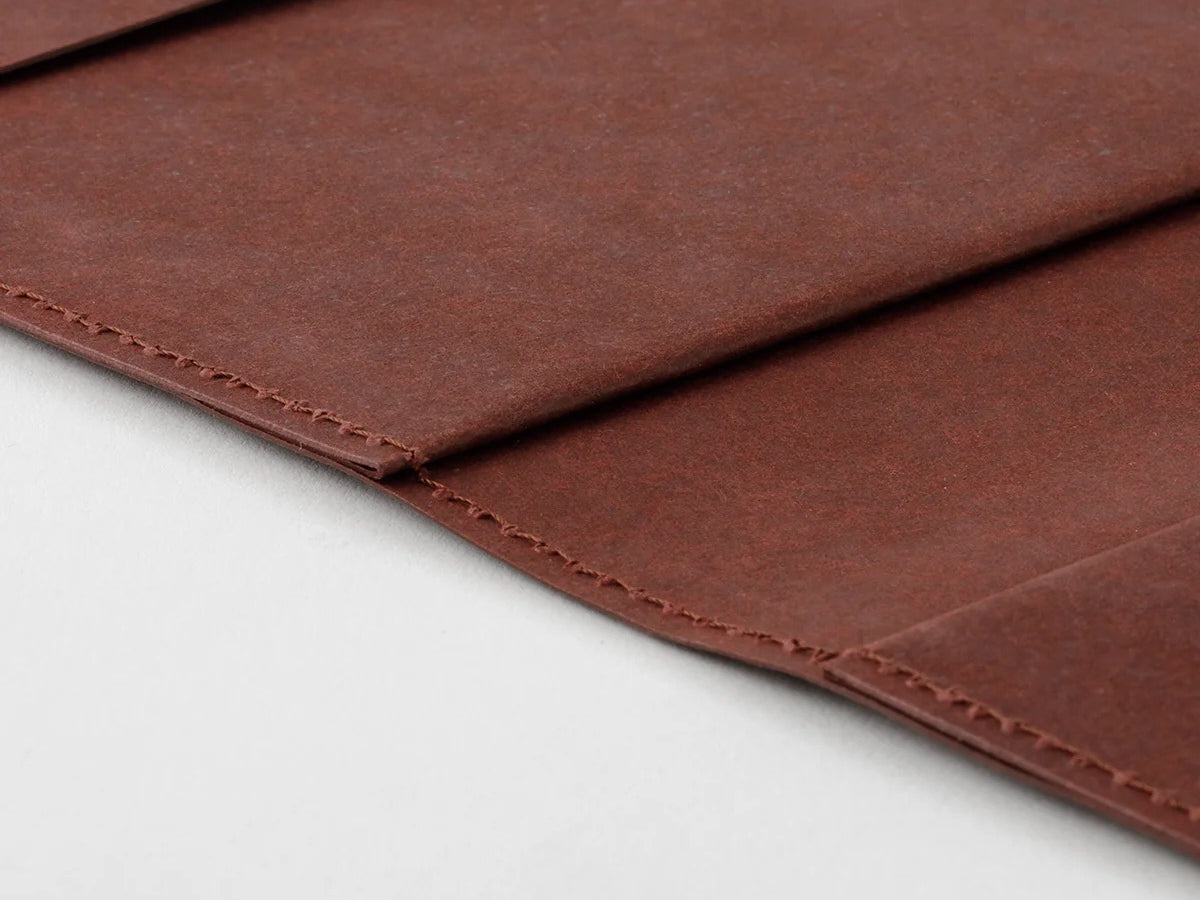 Midori MD Paper A5 Square Notebook Hard Cover (Dark Brown)