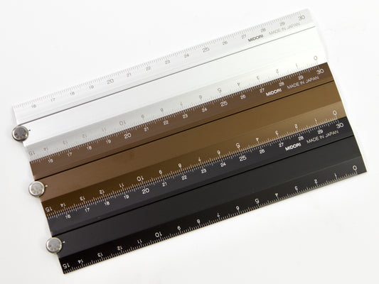 Midori Aluminum Multi Ruler 30cm