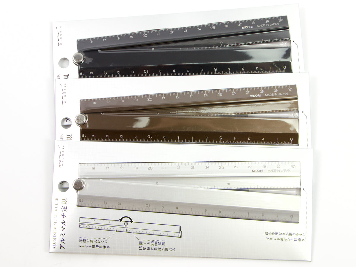 Midori Aluminum Multi Ruler 30cm