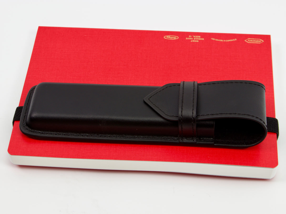 Estuche para bolígrafos Midori Book Band de cuero reciclado