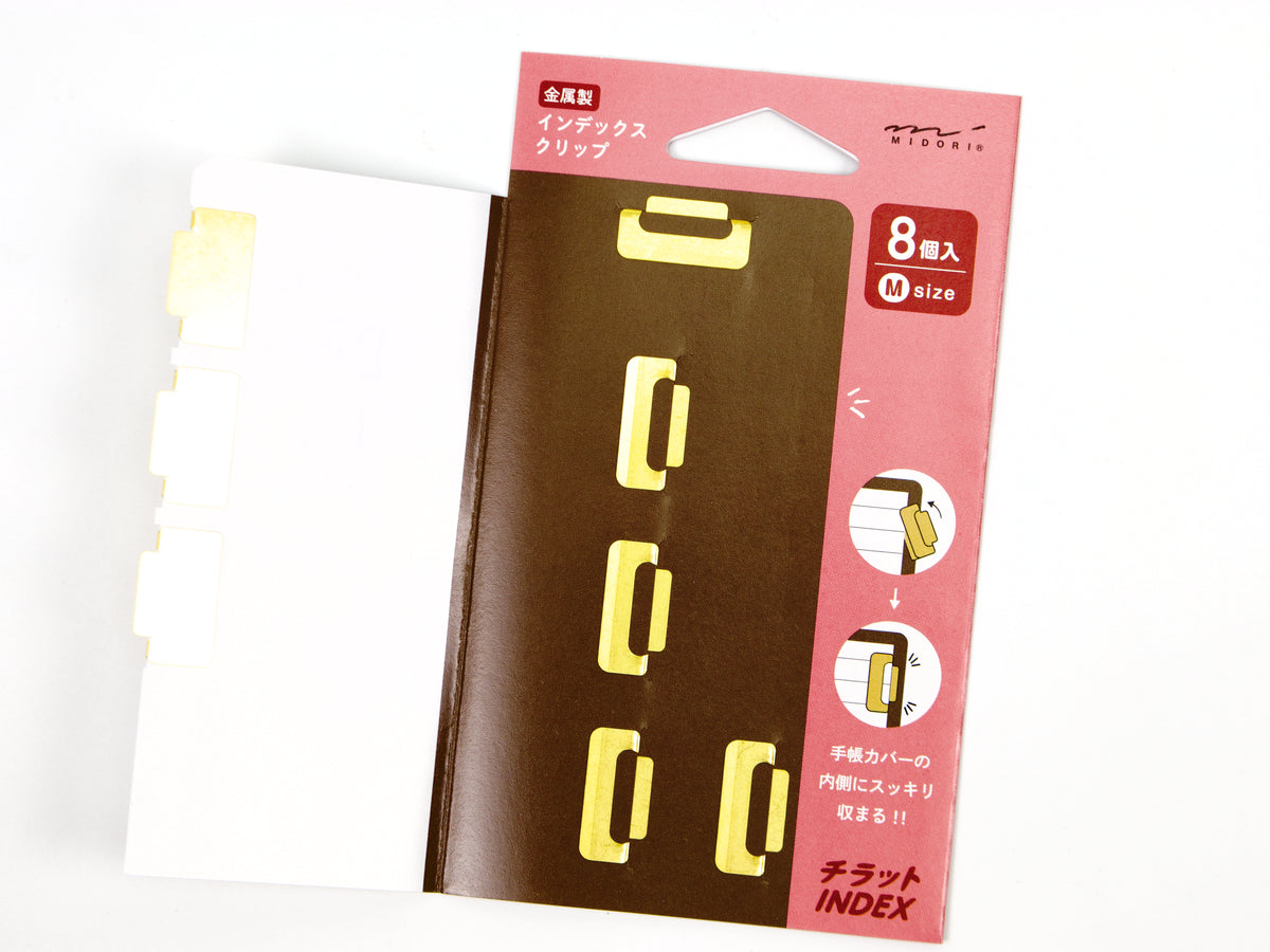Clips d'indexation Midori Copper