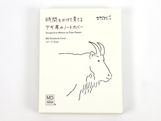 Carnet de notes Midori MD Paper A6 avec couverture en forme de chèvre